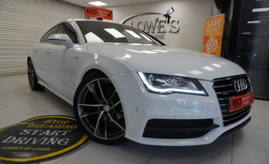 2013 AUDI A7 3.0 TDi QUATTRO S LINE with 21″ ALLOYS & BLACK HEATED LEATHER