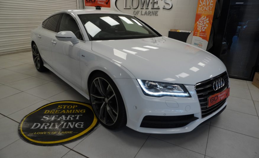 2013 AUDI A7 3.0 TDi QUATTRO S LINE with 21″ ALLOYS & BLACK HEATED LEATHER