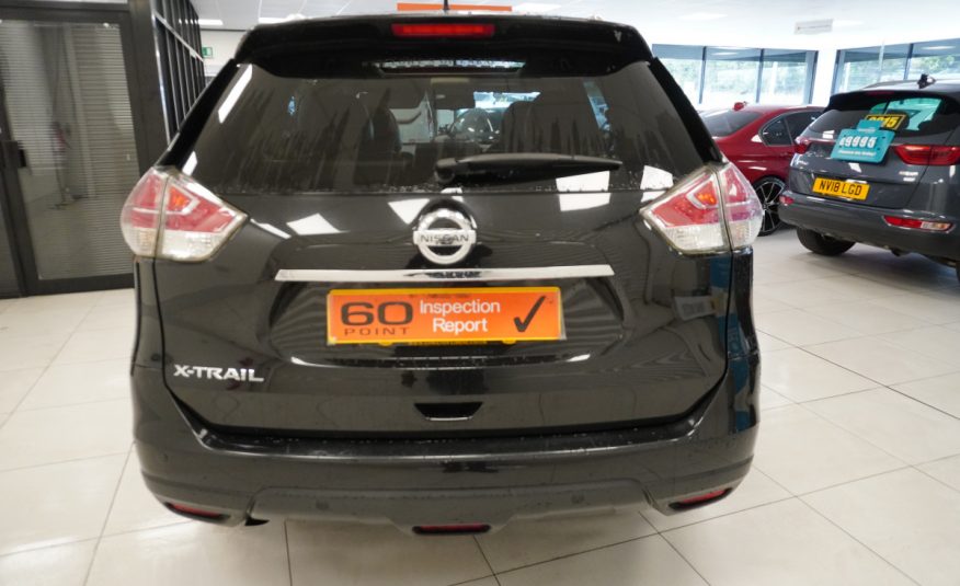 2015 NISSAN X-TRAIL 1.6 DCi TEKNA with ONLY 88K — HOT BLACK LEATHER, PANORAMIC ROOF AND 360 CAMERAS