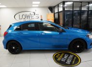 2015 MERCEDES A180 AMG SPORT COUPE with BLACK LEATHER and ONLY 89K
