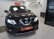 2017 NISSAN X-TRAIL 1.6 DCi TEKNA 7 SEATER with ONLY 89K — HOT BLACK LEATHER, PANORAMIC ROOF AND 360 CAMERAS
