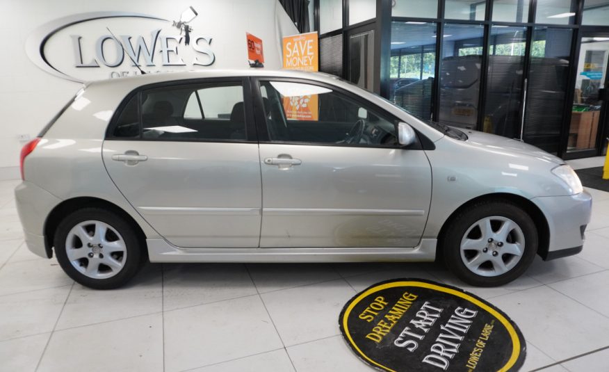 2007 TOYOTA COROLLA 1.4 VVT-i COLOUR COLLECTION with ONLY 58,000 MILES
