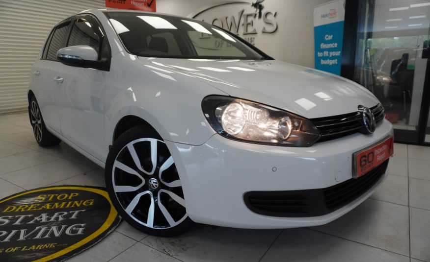 2010 (NOV) VW GOLF 1.6 TDi SE BlueMotion Tech 5 DOOR — JUST HAD NEW FLYWHEEL & CLUTCH KIT FITTED