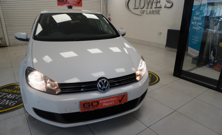 2010 (NOV) VW GOLF 1.6 TDi SE BlueMotion Tech 5 DOOR — JUST HAD NEW FLYWHEEL & CLUTCH KIT FITTED