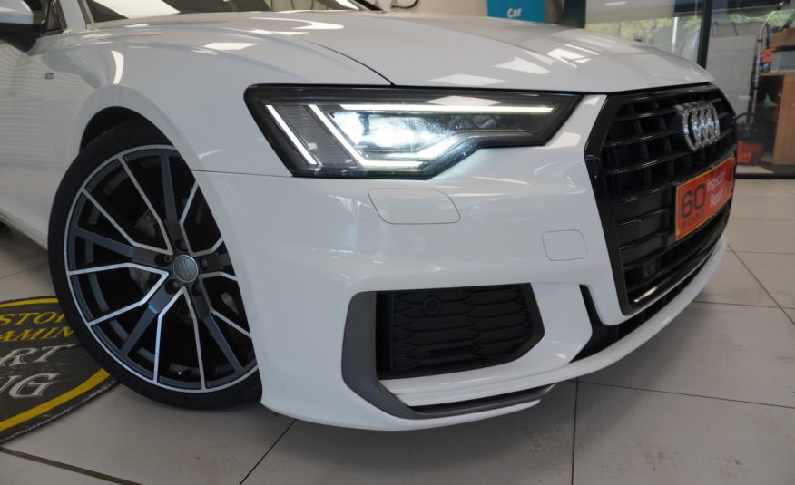 2019 (MARCH) AUDI A6 2.0 TDi S LINE 40 201BHP — 21″ ALLOYS, BLACK LEATHER