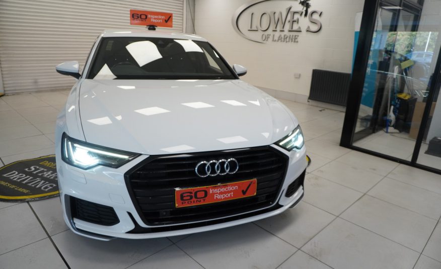 2019 (MARCH) AUDI A6 2.0 TDi S LINE 40 201BHP — 21″ ALLOYS, BLACK LEATHER