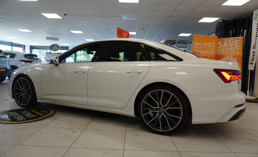 2019 (MARCH) AUDI A6 2.0 TDi S LINE 40 201BHP — 21″ ALLOYS, BLACK LEATHER