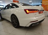 2019 (MARCH) AUDI A6 2.0 TDi S LINE 40 201BHP — 21″ ALLOYS, BLACK LEATHER