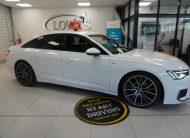 2019 (MARCH) AUDI A6 2.0 TDi S LINE 40 201BHP — 21″ ALLOYS, BLACK LEATHER
