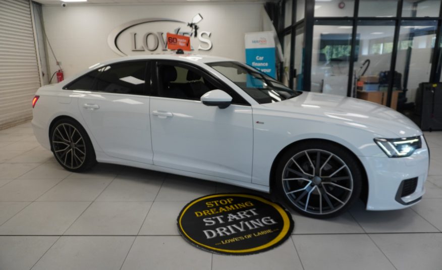 2019 (MARCH) AUDI A6 2.0 TDi S LINE 40 201BHP — 21″ ALLOYS, BLACK LEATHER