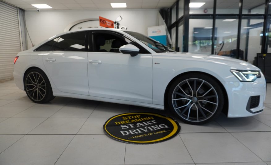 2019 (MARCH) AUDI A6 2.0 TDi S LINE 40 201BHP — 21″ ALLOYS, BLACK LEATHER