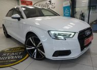 2017 (DEC) AUDI A3 1.6 TDi SPORT 4 DOOR SALOON in WHITE with 19″ ALLOYS