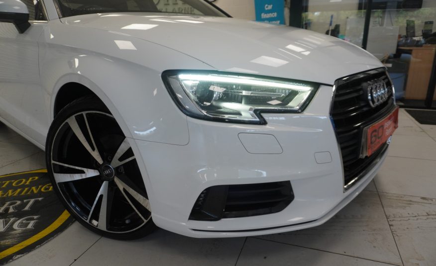 2017 (DEC) AUDI A3 1.6 TDi SPORT 4 DOOR SALOON in WHITE with 19″ ALLOYS