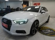2017 (DEC) AUDI A3 1.6 TDi SPORT 4 DOOR SALOON in WHITE with 19″ ALLOYS