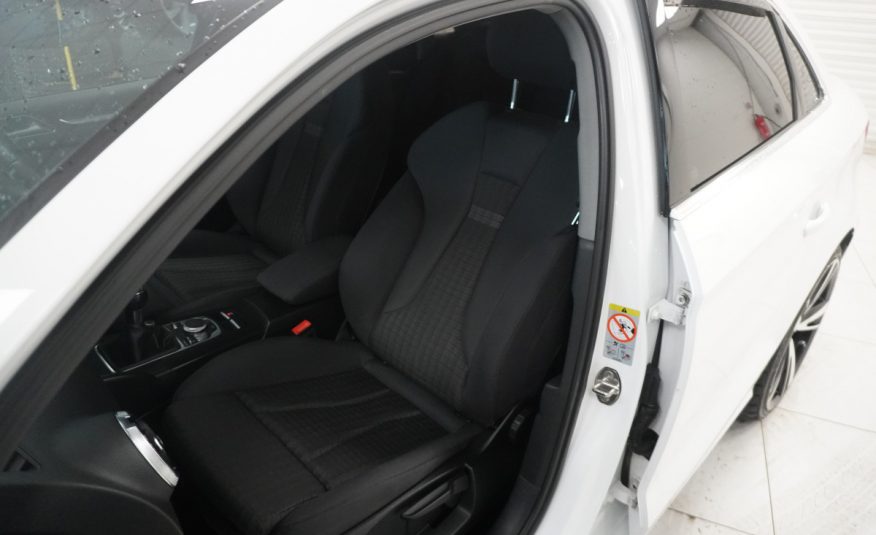 2017 (DEC) AUDI A3 1.6 TDi SPORT 4 DOOR SALOON in WHITE with 19″ ALLOYS