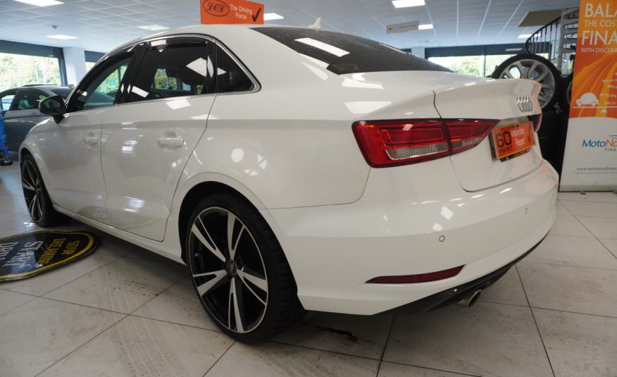 2017 (DEC) AUDI A3 1.6 TDi SPORT 4 DOOR SALOON in WHITE with 19″ ALLOYS