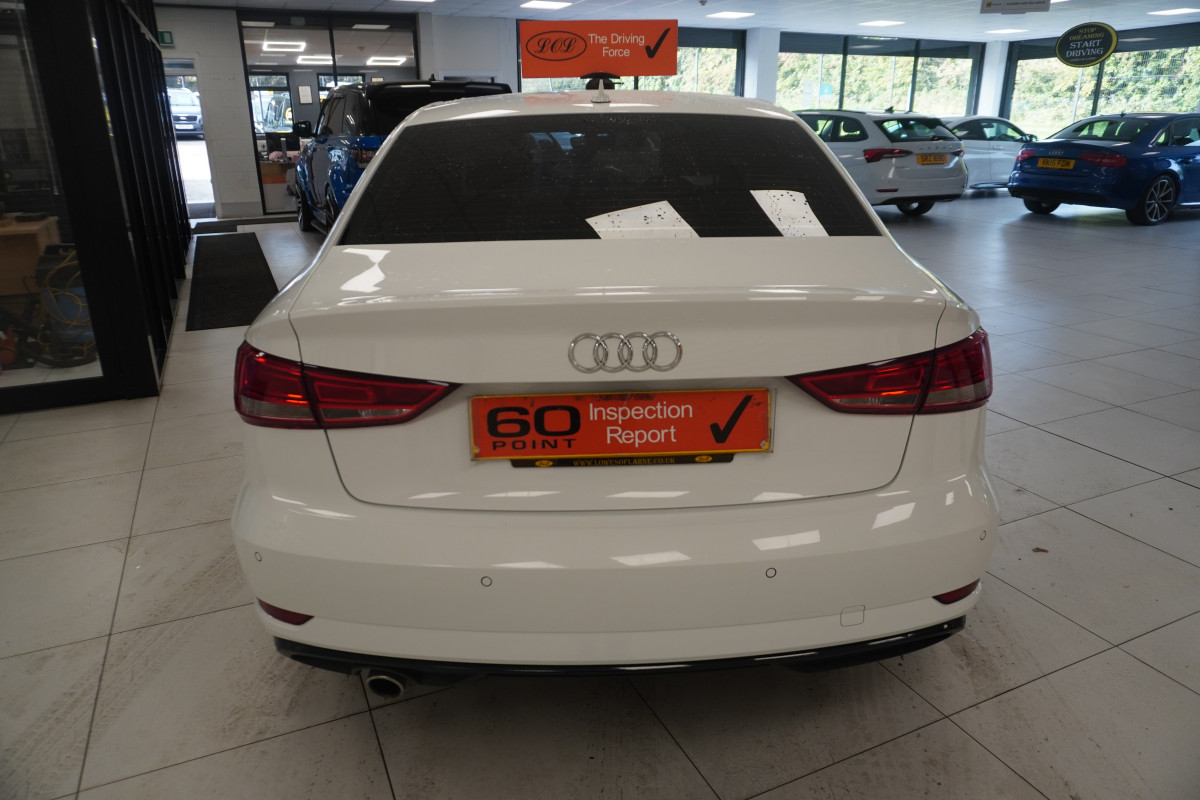 2017 (DEC) AUDI A3 1.6 TDi SPORT 4 DOOR SALOON in WHITE with 19″ ALLOYS
