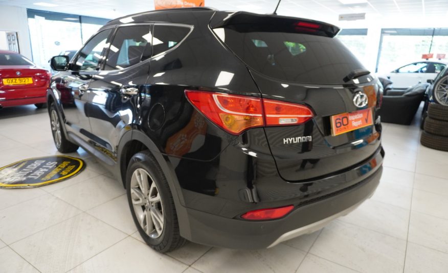 2015 HYUNDAI SANTA FE 2.2 CRDi PREMIUM with SAT NAV, BLACK LEATHER, REAR CAMERA — 7 SEATER