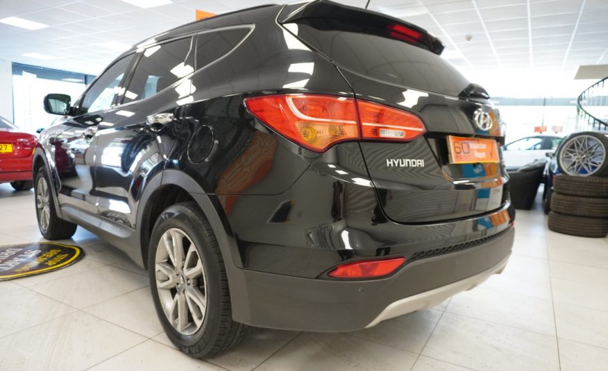 2015 HYUNDAI SANTA FE 2.2 CRDi PREMIUM with SAT NAV, BLACK LEATHER, REAR CAMERA — 7 SEATER