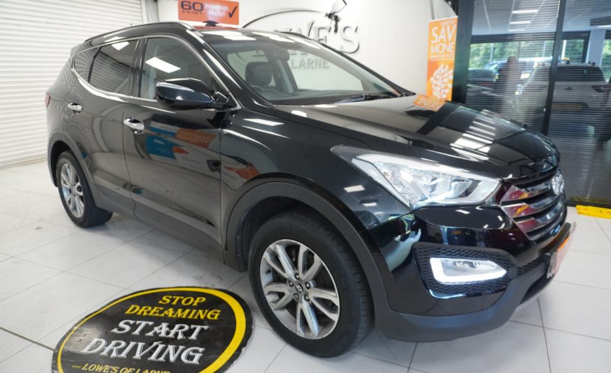 2015 HYUNDAI SANTA FE 2.2 CRDi PREMIUM with SAT NAV, BLACK LEATHER, REAR CAMERA — 7 SEATER