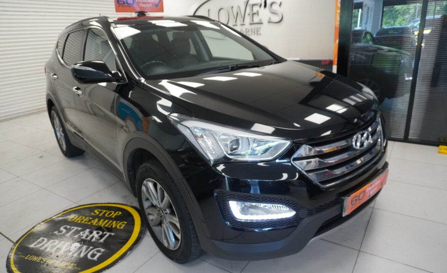 2015 HYUNDAI SANTA FE 2.2 CRDi PREMIUM with SAT NAV, BLACK LEATHER, REAR CAMERA — 7 SEATER