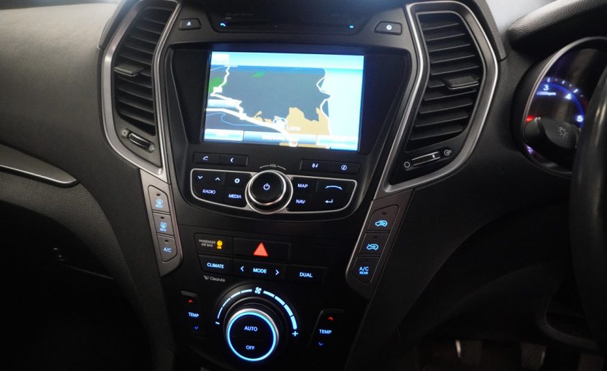 2015 HYUNDAI SANTA FE 2.2 CRDi PREMIUM with SAT NAV, BLACK LEATHER, REAR CAMERA — 7 SEATER