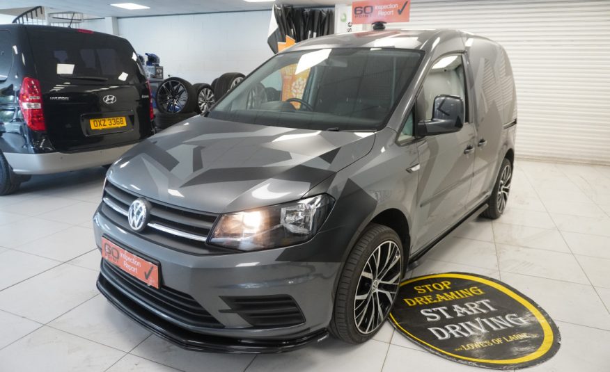 2017 (NOV) VW CADDY 2.0 TDi BlueMOTION TECH TRENDLINE (AC) — BODY KITTED with CAMO DECAL KIT — NO VAT