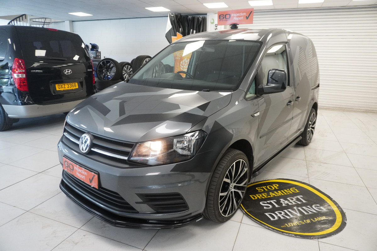 2017 (NOV) VW CADDY 2.0 TDi BlueMOTION TECH TRENDLINE (AC) — BODY KITTED with CAMO DECAL KIT — NO VAT
