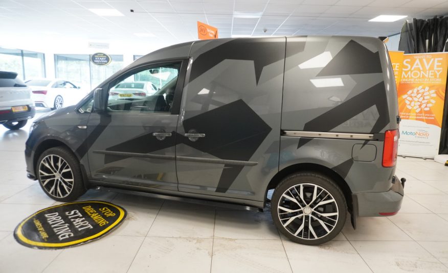 2017 (NOV) VW CADDY 2.0 TDi BlueMOTION TECH TRENDLINE (AC) — BODY KITTED with CAMO DECAL KIT — NO VAT