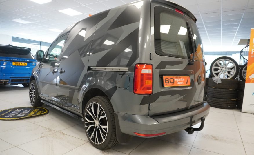 2017 (NOV) VW CADDY 2.0 TDi BlueMOTION TECH TRENDLINE (AC) — BODY KITTED with CAMO DECAL KIT — NO VAT