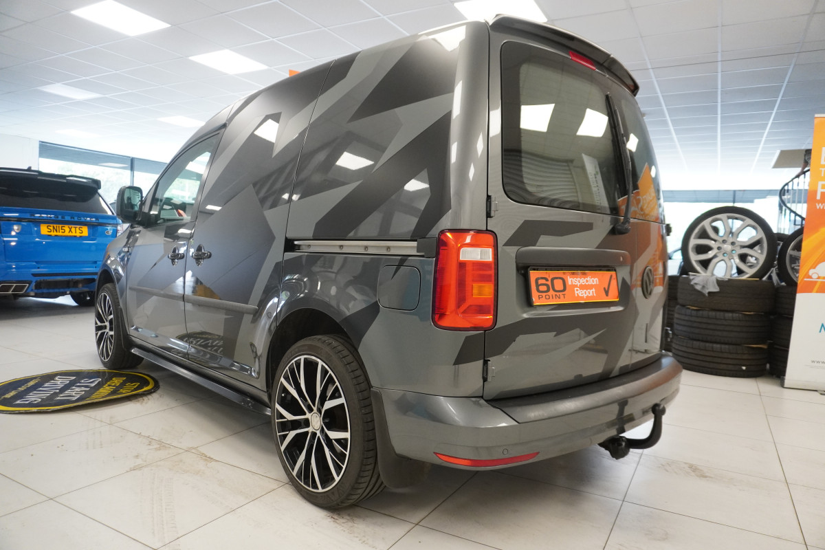2017 (NOV) VW CADDY 2.0 TDi BlueMOTION TECH TRENDLINE (AC) — BODY KITTED with CAMO DECAL KIT — NO VAT