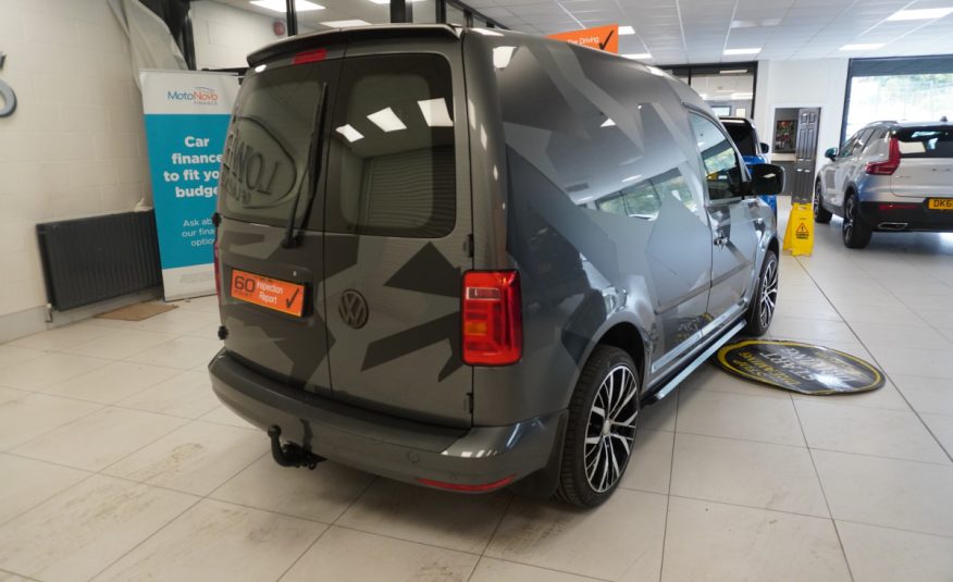 2017 (NOV) VW CADDY 2.0 TDi BlueMOTION TECH TRENDLINE (AC) — BODY KITTED with CAMO DECAL KIT — NO VAT
