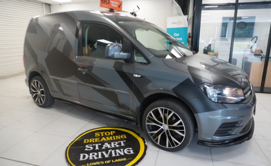 2017 (NOV) VW CADDY 2.0 TDi BlueMOTION TECH TRENDLINE (AC) — BODY KITTED with CAMO DECAL KIT — NO VAT