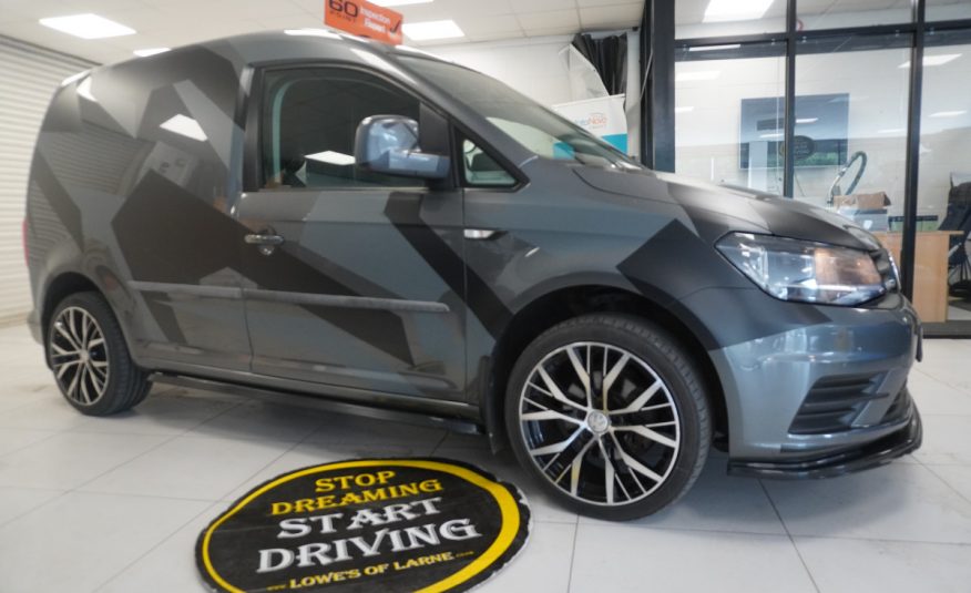 2017 (NOV) VW CADDY 2.0 TDi BlueMOTION TECH TRENDLINE (AC) — BODY KITTED with CAMO DECAL KIT — NO VAT
