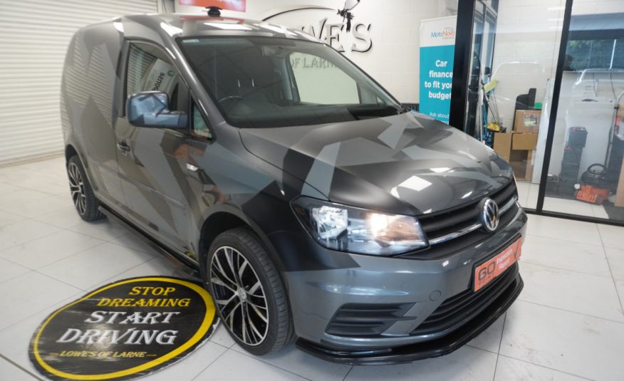 2017 (NOV) VW CADDY 2.0 TDi BlueMOTION TECH TRENDLINE (AC) — BODY KITTED with CAMO DECAL KIT — NO VAT