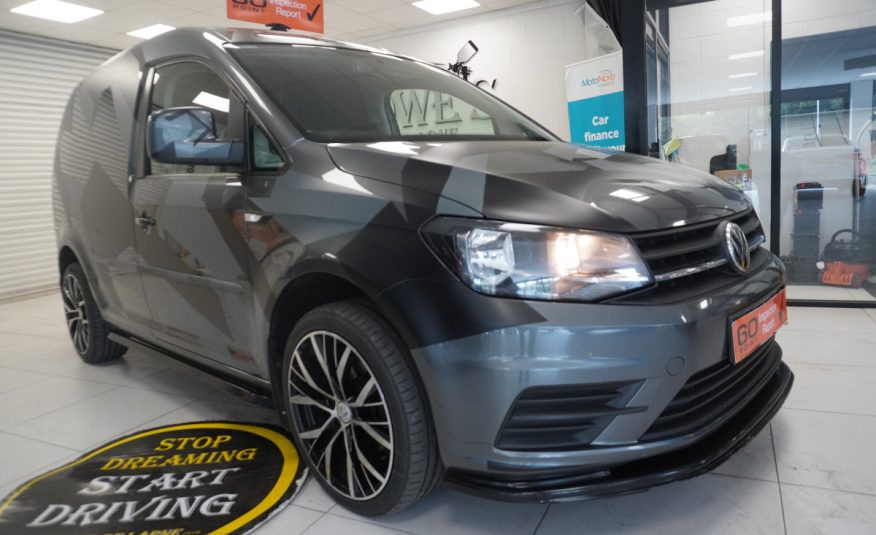 2017 (NOV) VW CADDY 2.0 TDi BlueMOTION TECH TRENDLINE (AC) — BODY KITTED with CAMO DECAL KIT — NO VAT