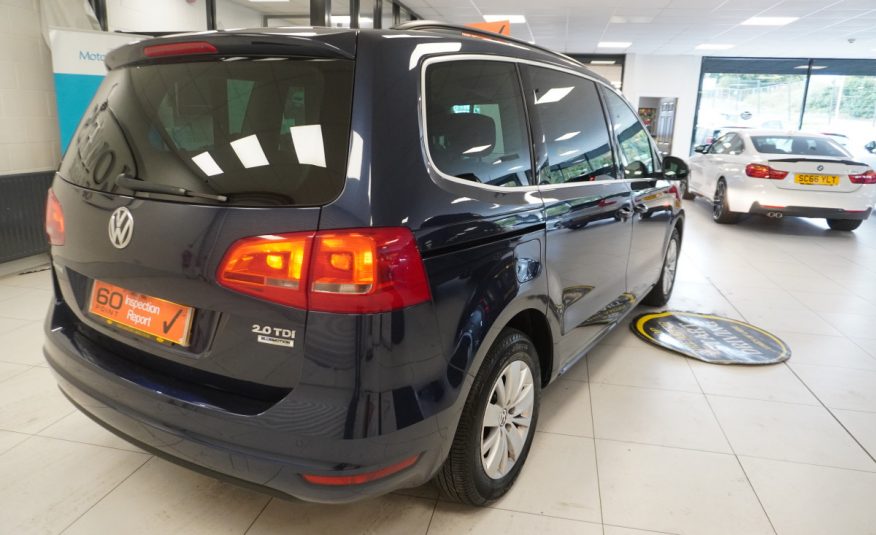 2014 (AUG) VW SHARAN 2.0 TDi SE BlueMOTION 7 SEATER — JUST HAD NEW FLYWHEEL AND CLUTCH KIT