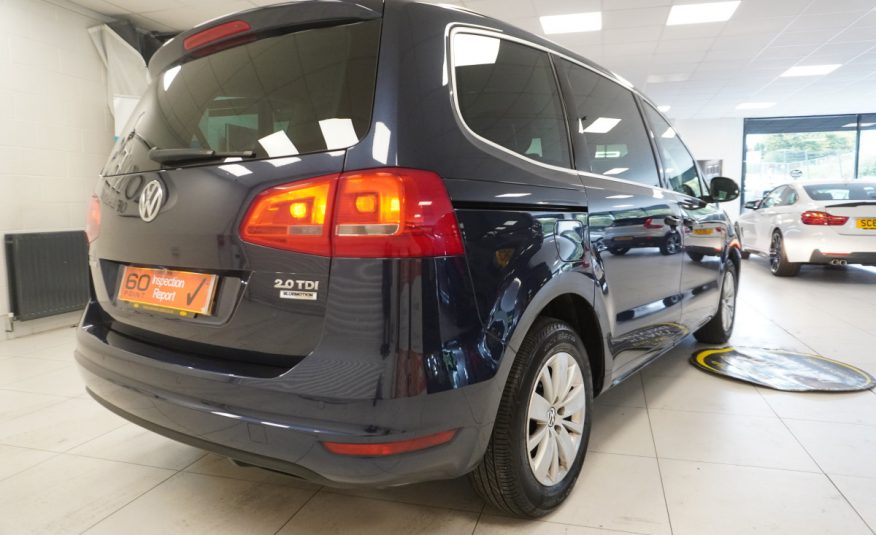 2014 (AUG) VW SHARAN 2.0 TDi SE BlueMOTION 7 SEATER — JUST HAD NEW FLYWHEEL AND CLUTCH KIT
