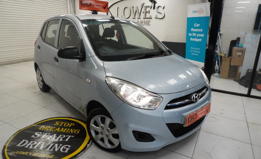 2013 (AUG) HYUNDAI i10 1.2 CLASSIC 5 DOOR with ONLY 69K — GREAT FIRST CAR LOW INSURANCE — ONLY £20 TAX