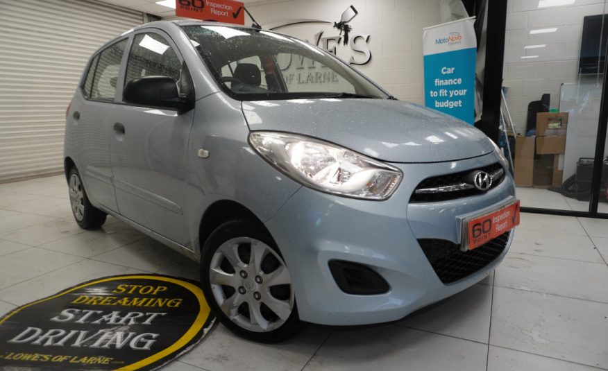 2013 (AUG) HYUNDAI i10 1.2 CLASSIC 5 DOOR with ONLY 69K — GREAT FIRST CAR LOW INSURANCE — ONLY £20 TAX