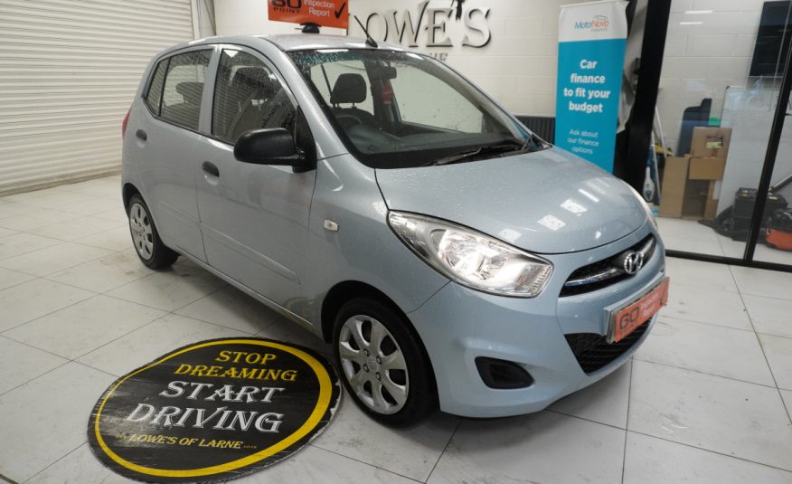 2013 (AUG) HYUNDAI i10 1.2 CLASSIC 5 DOOR with ONLY 69K — GREAT FIRST CAR LOW INSURANCE — ONLY £20 TAX