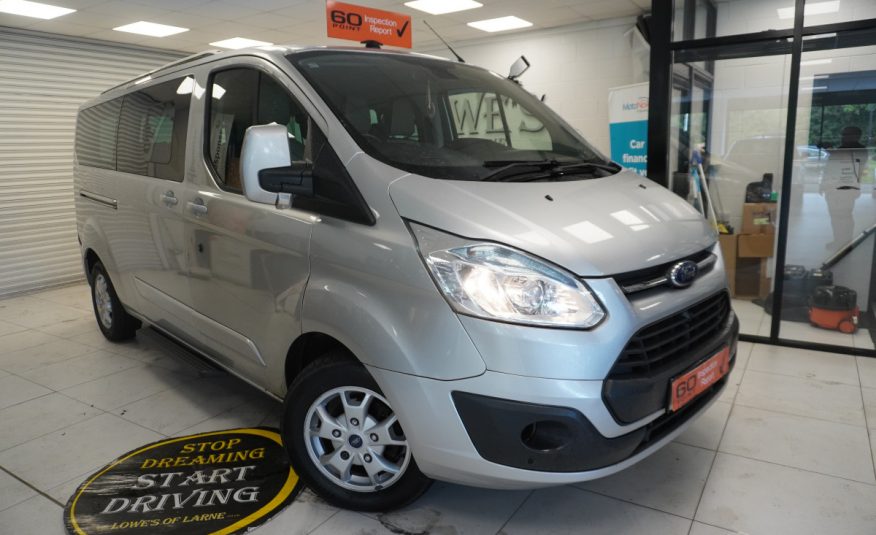 2014 (AUG) FORD TRANSIT TOURNEO CUSTOM 2.2 TDCi EcoTECH 300 LIMITED — 9 SEATER — LEATHER
