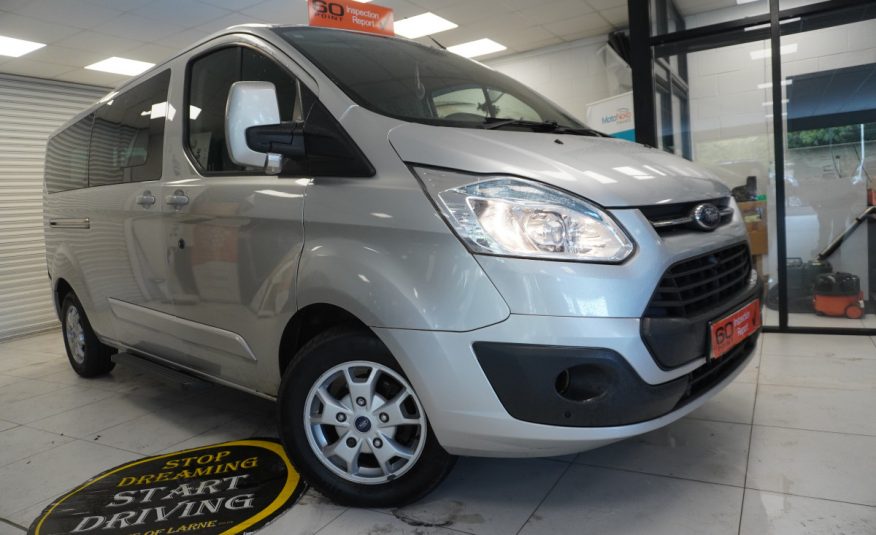 2014 (AUG) FORD TRANSIT TOURNEO CUSTOM 2.2 TDCi EcoTECH 300 LIMITED — 9 SEATER — LEATHER