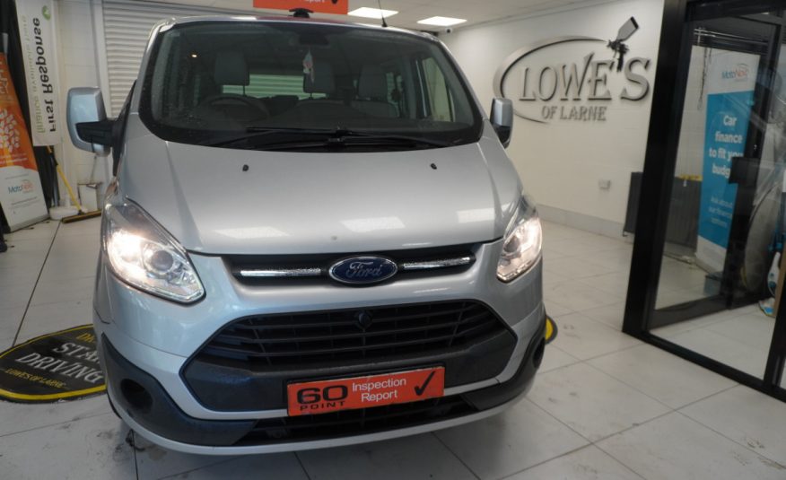 2014 (AUG) FORD TRANSIT TOURNEO CUSTOM 2.2 TDCi EcoTECH 300 LIMITED — 9 SEATER — LEATHER