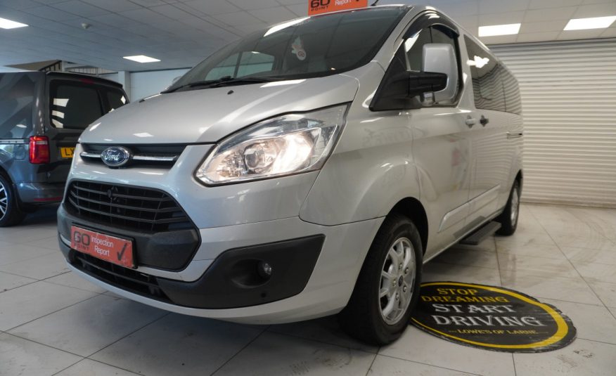 2014 (AUG) FORD TRANSIT TOURNEO CUSTOM 2.2 TDCi EcoTECH 300 LIMITED — 9 SEATER — LEATHER