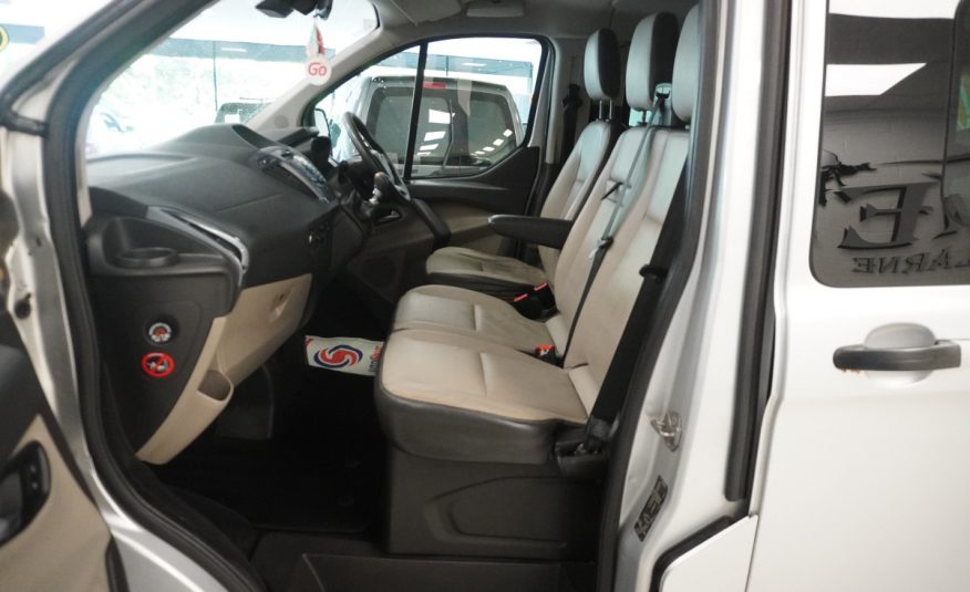 2014 (AUG) FORD TRANSIT TOURNEO CUSTOM 2.2 TDCi EcoTECH 300 LIMITED — 9 SEATER — LEATHER