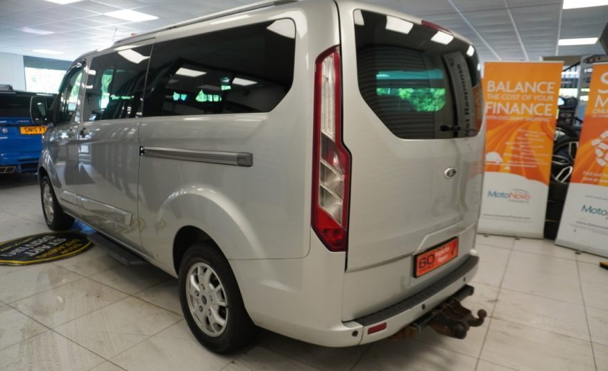 2014 (AUG) FORD TRANSIT TOURNEO CUSTOM 2.2 TDCi EcoTECH 300 LIMITED — 9 SEATER — LEATHER