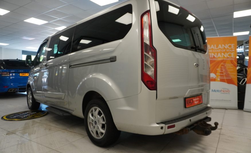 2014 (AUG) FORD TRANSIT TOURNEO CUSTOM 2.2 TDCi EcoTECH 300 LIMITED — 9 SEATER — LEATHER