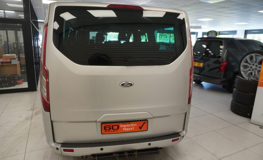 2014 (AUG) FORD TRANSIT TOURNEO CUSTOM 2.2 TDCi EcoTECH 300 LIMITED — 9 SEATER — LEATHER