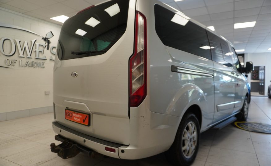 2014 (AUG) FORD TRANSIT TOURNEO CUSTOM 2.2 TDCi EcoTECH 300 LIMITED — 9 SEATER — LEATHER